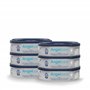 Angelcare - 6 Recharges Poubelle à Couches – Octogonale – Anti Odeur - Dress Up - Fabriqué en France
