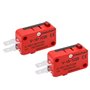 Heschen Micro commutateur V-15-1C25 SPDT Type de bouton 20A 250VAC 2 Pack