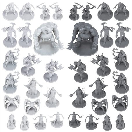 Lot de 38 Figurines de Jeu de rôle fantastiques sur Table pour Donjons et Dragons