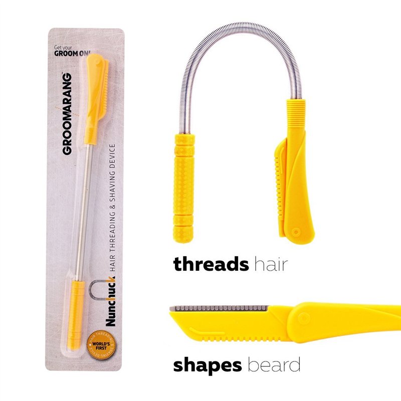 Image secondaire de Groomarang Nunchuck épilation du visage épilation pour les hommes - Epistick + lame de rasoir pour le style de la barbe