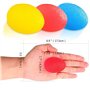 VOARGE Lot de 3 balles de préhension en forme d'œuf pour soulager la pression, renforcer la main et les doigts et soulager les d