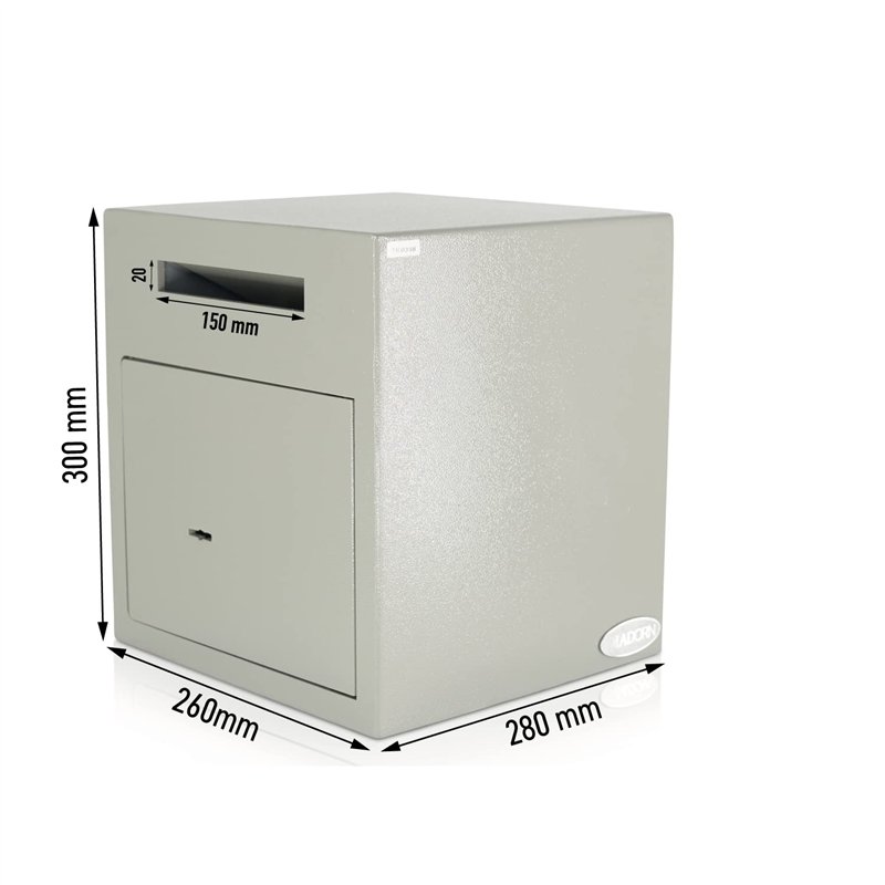 Image secondaire de Coffre fort de Dépôt | Coffre-fort avec fente d'insertion | Serrure à clés | Niveau de sécurité A