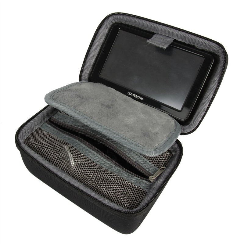 Image secondaire de co2CREA EVA Stockage Cas Voyage Étui Housse Protection Sac pour GPS Auto écran 5 Pouces Tomtom/Garmin Nuvi Satellite Navigation/