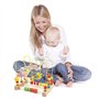 jacootoys Bois Labyrinthe de Perles Coloré Fruit Boules Boulier Circuits de Motricité Educatif Jouet pour Bébé Fille Garçon