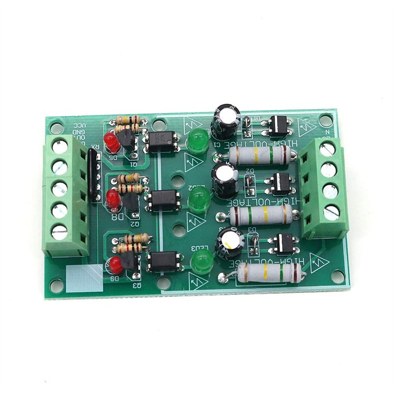 Image secondaire de DollaTek Module d'isolation optocoupleur à 3 canaux, module de test de carte isolée AC 220 V sans support de carte PCB module de