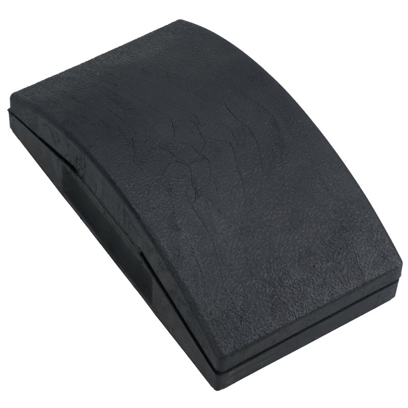 Bloc à poncer en caoutchouc solide frottement sec et humide et flatteurs 125mm x 65mm TE560