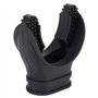 Silicone Scuba Dive Snorkel Bite Bouthpiece Snorkeling Mouth Piece Diving Equipment Accessory Noir
