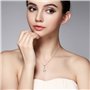 B.Catcher Collier en Argent 925 Pendentif incrusté avec Perle Perle d’Eau Douce Saint-Valentin Cadeau Parfait