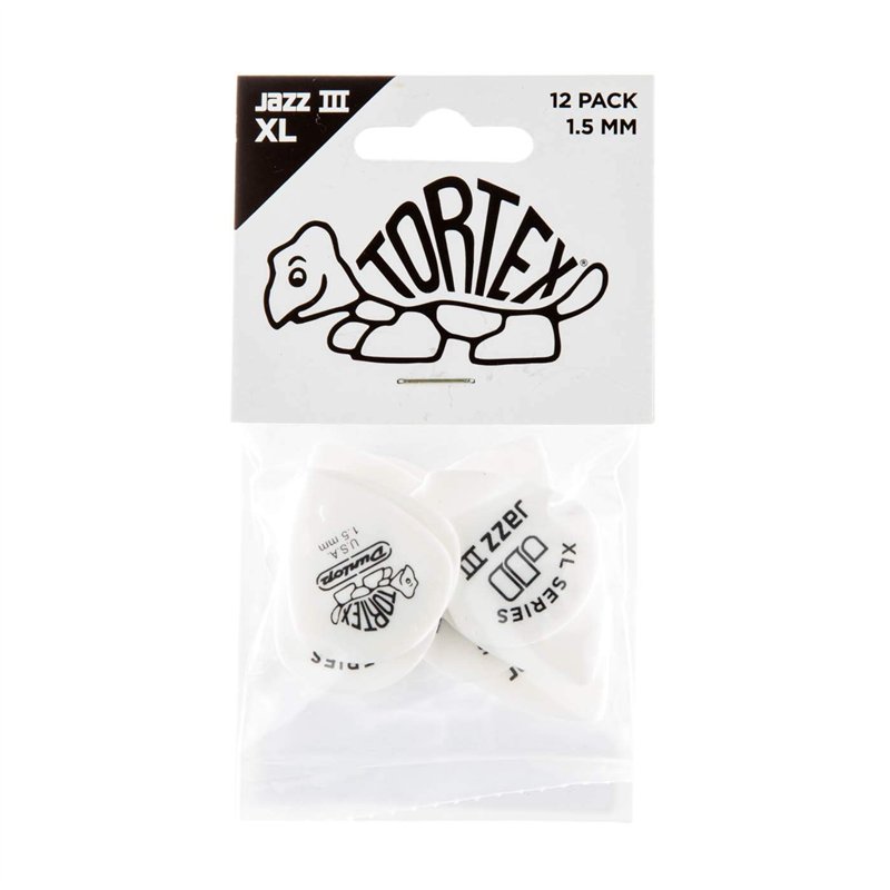 Dunlop Médiators Tortex Jazz III, XL, 1,5 mm