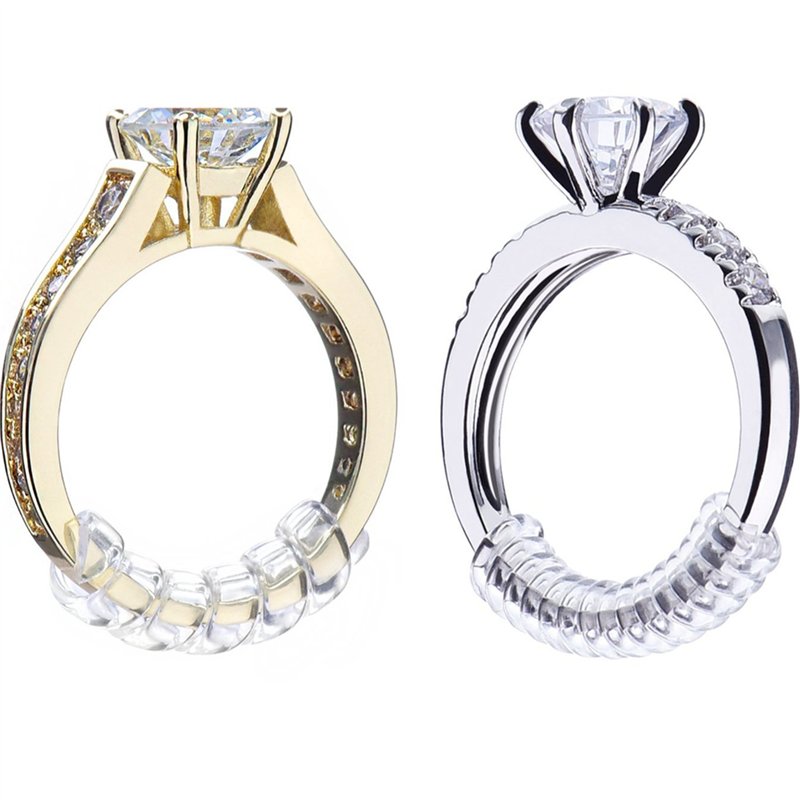 8 Pièces Ajusteurs pour Bagues Protège-Anneaux avec Tissu de Polissage pour Bagues Lâches, 2 Dimensions, 2 mm/ 3 mm