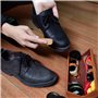 Kit pour Cirage de Chaussures avec étui élégant en cuir PU, Kit pour cirage de chaussures de voyage 12 pièces