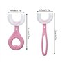 Brosse à dents pour enfants 4 pièces Nettoyage complet Brosse à dents pour enfants en forme de U à 360 degrés Brosse à dents pou