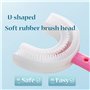 Brosse à dents pour enfants 4 pièces Nettoyage complet Brosse à dents pour enfants en forme de U à 360 degrés Brosse à dents pou