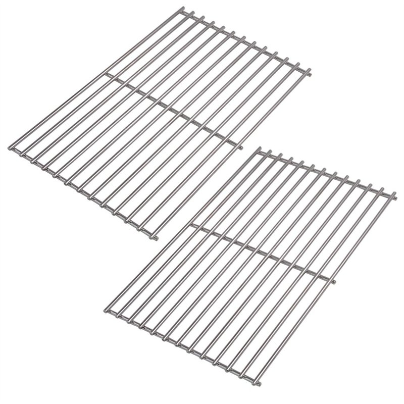 Onlyfire remplacement pour barbecue Grilles de cuisson en acier inoxydable pour Tepro Toronto, Schwarz Modèle Grilles, Lot de 2