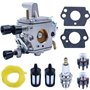 Kit de Carburateur pour Stihl FS120 FS200 FS250 FS300 FS120R Débroussailleuse
