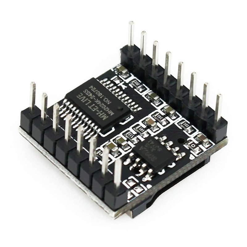 Image secondaire de KeeYees Mini MP3 DFPlayer Player Module avec Haut-Parleur Ronde 2W 8Ohm pour Bricolage Compatible avec Arduino