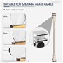 40 cm en acier inoxydable sans cadre Porte de douche Panneau fixe Wall-to-glass Barre de support pour 6mm 8mm 10mm en verre épai