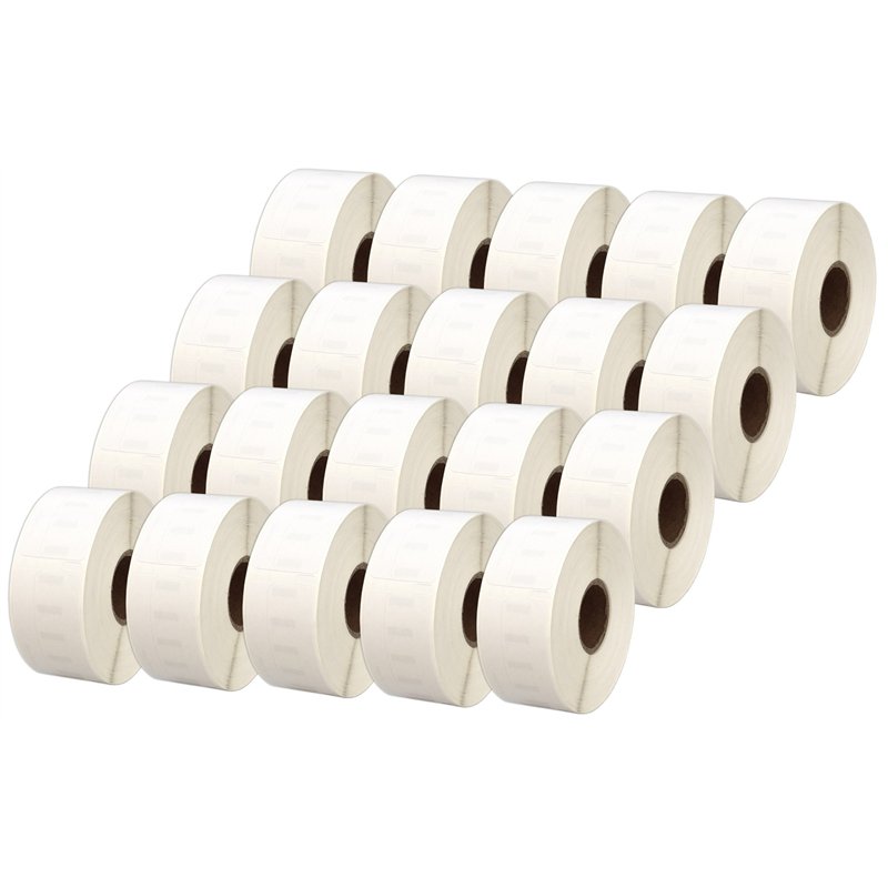 20 Compatibles Rouleaux Papier 11355 S0722550 19mm x 51mm Étiquettes pour Dymo LabelWriter 4XL 450 400 330 320 310 Twin Turbo Du