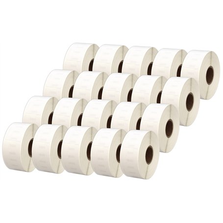 20 Compatibles Rouleaux Papier 11355 S0722550 19mm x 51mm Étiquettes pour Dymo LabelWriter 4XL 450 400 330 320 310 Twin Turbo Du