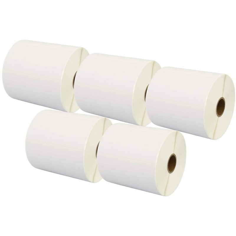 5 Compatibles Rouleaux 100mm x 50mm Étiquettes thermique pour Zebra GK420d GK420t GC420d GX420d GX420t GC420t GX430t GT800 LP284