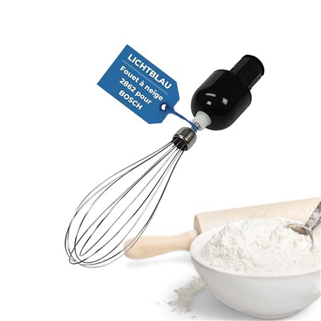 Lichtblau Fouet2862 avec entraîneur 657378 pour mixeur plongeant 12019198 pour batteur à main Bosch I Fouet de rechange pour ent