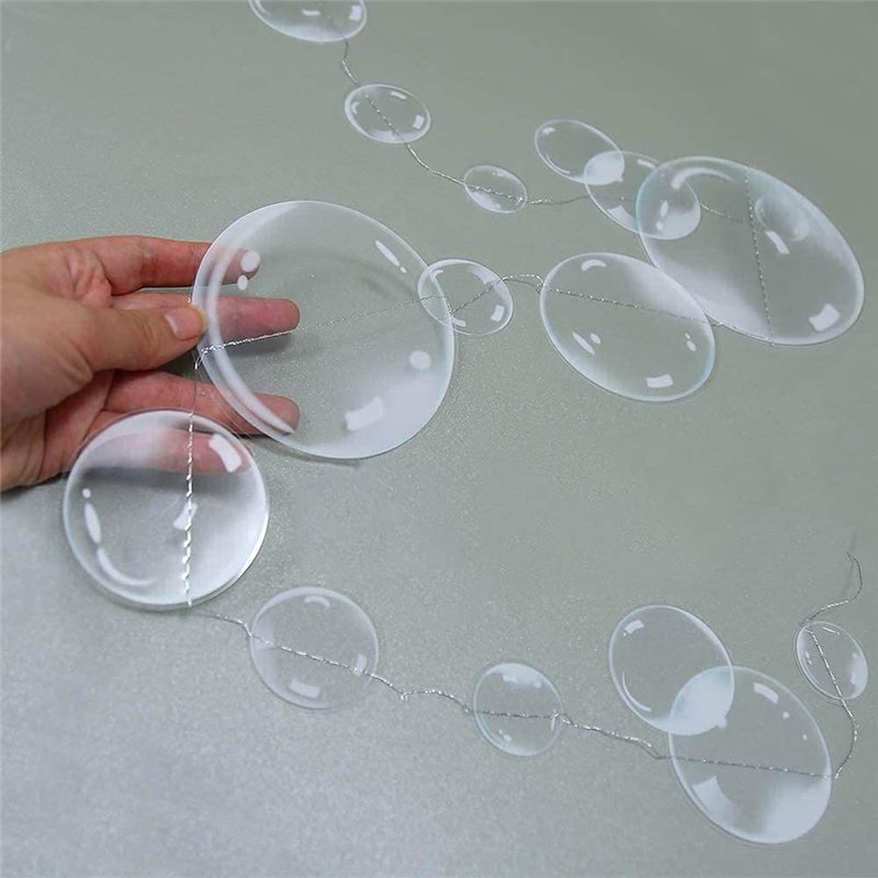 Image secondaire de CENPEK 4 guirlandes Plates sous la mer avec Bulles pour Petite sirène, décorations de fête Transparentes flottantes à Suspendre,