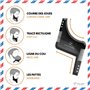 Peigne Pochoir Barbe Homme par Sapiens - Accessoire de Rasage et d’Entretien de Contour de Barbe + Guide d'Utilisation Imprimé +