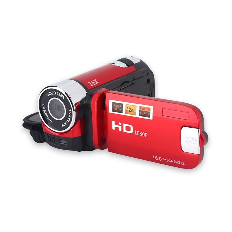 Diyeeni Caméscope vidéo portatif 1080P FHD Zoom numérique 16x, Appareil Photo numérique Trabar DV avec capteur COMS, Haut-Parleu