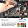 AHL 145 pièces mini voiture fusible moto fusible voiture lot mini fusibles auto 3A 5A 7.5A 10A 15A 20A 25A 30A 35A 40A Avec 1 ex