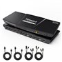 TESmart Commutateur KVM DisplayPort+HDMI 2 Monitors 2 Ordinateurs 4K@60Hz