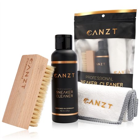 Canzt Kit Nettoyage Sneakers – Nettoyant Chaussure Blanche & Basket – Sneaker Cleaner pour Cuir