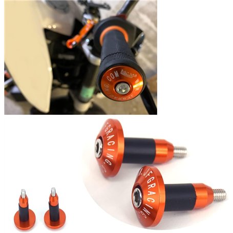 Fast Pro CNC Billet en aluminium universel 22 mm 7/8" Poignées de guidon Extrémités coulissantes Bouchon pour KTM Duke EXC SX SX