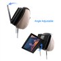 Hikig Support Voiture Appui-tête Housse de Protection pour 11,5 '' Lecteur DVD Portable 9.5" écran Orientable - Noir