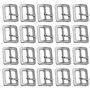 20 Pièces Boucle de Ceinture 25mm Argent Boucle à Rouleau 25mm Bague Crochet Coulissante Boucle en MéTal Tri-Glide Boucles Couli