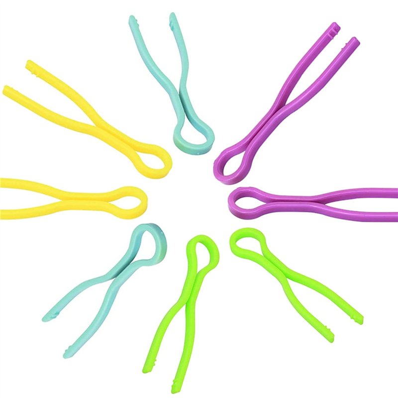 ZHjuju Porte-Fil de canette,40 Pièces Pinces Bobines Fil, 4 Color Porte Canette en Plastique Canette colorés Porte-Fil pour Brod