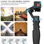 Hohem iSteady Pro 4 3 Axes Stabilisateur Portable Cardan amélioré,Compatible avec Gopro Hero 13/12/11/10/9/8/7/6/5/DJI Osmo Acti