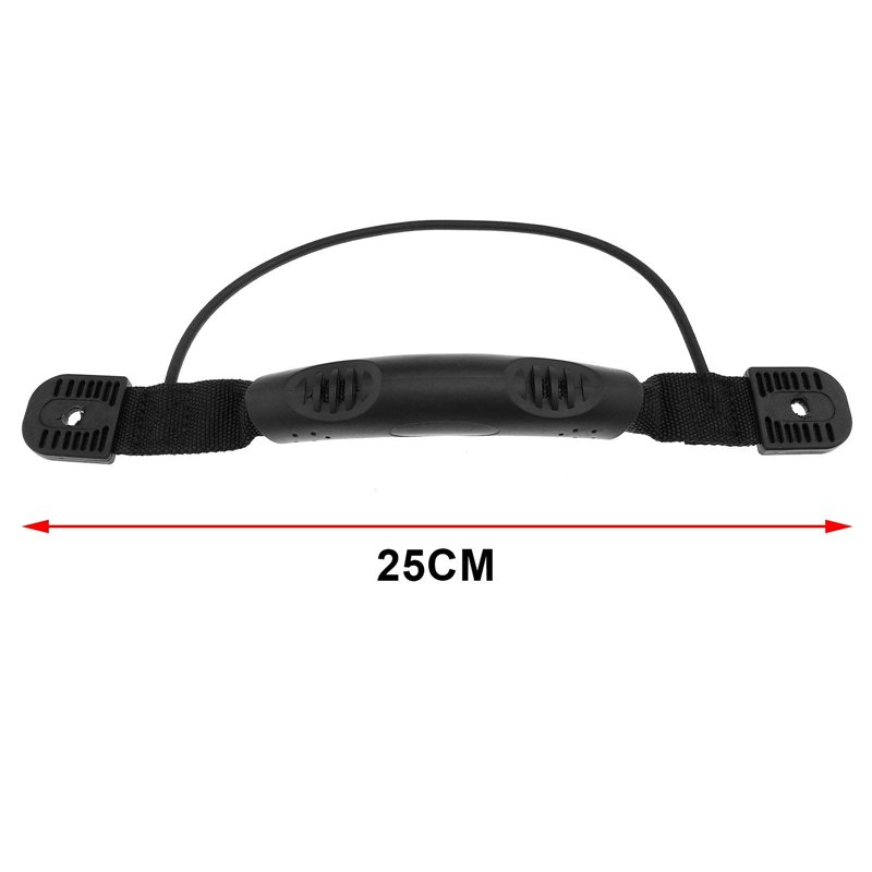 Image secondaire de OTOTEC Lot de 2 poignées de Transport à Trou Unique pour Kayak canoë Bateau avec écrou et rondelle Noir