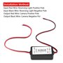 DEWIN Filtre de Caméra de Recul et Redresseur de Tension 12V CC pour Voiture