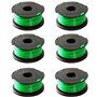 Chuancheng – Lot de 6 bobines de fil vert pour débroussailleuse Black & Decker GL7033 GL8033 GL9035 A6482
