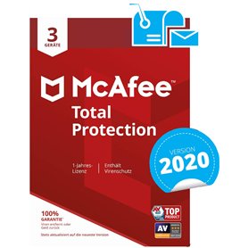McAfee Total Protection 3 Device|2020|3|1|PC/Mac/Android|Téléchargement