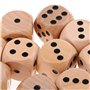 SM SunniMix 10pcs Dés en Bois 3cm - Bois