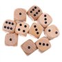 SM SunniMix 10pcs Dés en Bois 3cm - Bois