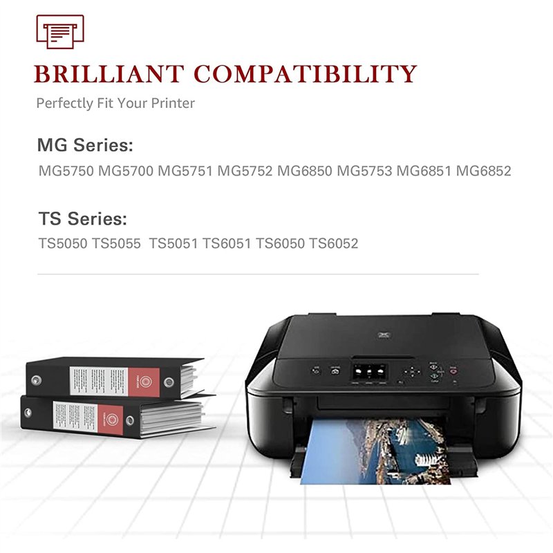 Image secondaire de Toner Kingdom 20 Pack 570XL 571XL Cartouches d'encre Compatibles pour Canon PGI-570 CLI-571 XL pour Canon PIXMA MG5750 TS5050 MG