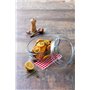Ô cuisine cocotte Ovale en Verre Borosilicate 3L