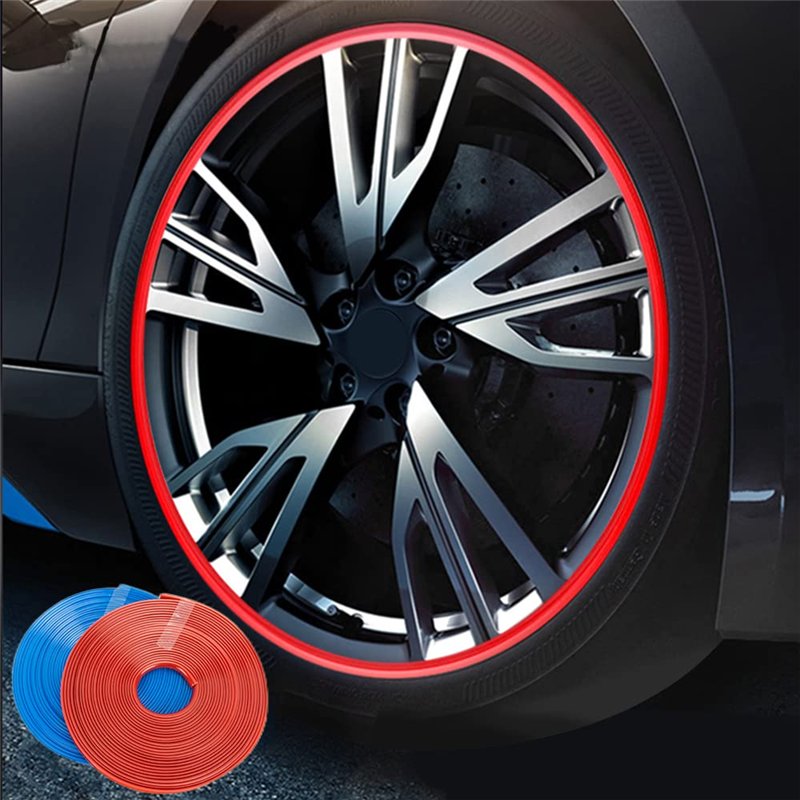 Image secondaire de Anneau de Protection des Roues de Voiture, Anneau de Protection de Jante Scuffs, Protecteur Bande de Roue de Voiture, Pneu Garde