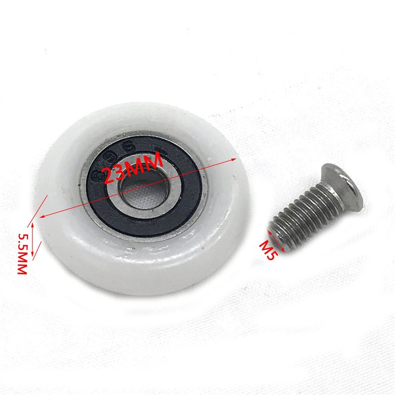 Image secondaire de 8 galets de porte de douche de (23mmM5screw)