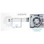 AIROPE-100 mm Humidity Sensor & Timer,Ventilateur,Extracteur d'Air avec Clapet Anti-Retour + Moustiquaire Intégré,VMC pour Salle