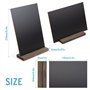 ONUPGO Mini enseignes de tableau noir vintage en bois avec support de base – 15.5 x 22.5cm Lot de 6, mini enseignes de table déc