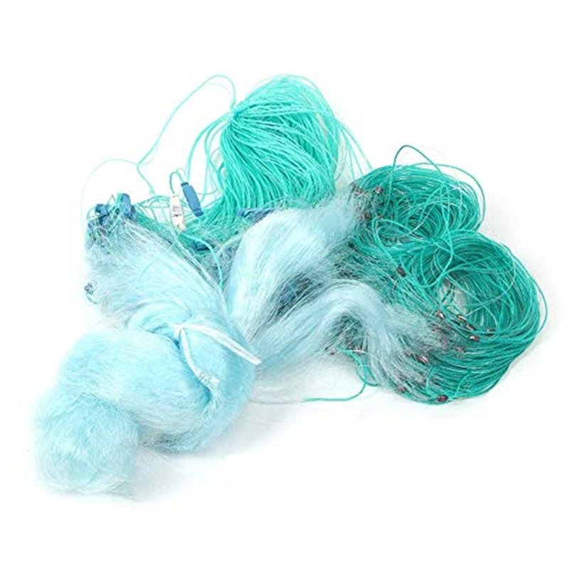 Duokon 50m Longueur 1.5m Hauteur Trois Couches Filet de Poche Lourd avec Flotteur Accessoires de Poche Vier Net(3 Finger)