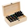 RoseFlower Boîte Huile Essentielle Aromathérapie Boîte de Stockage, 36 Trous imperméable Aromathérapie Boîte de Rangement en Boi